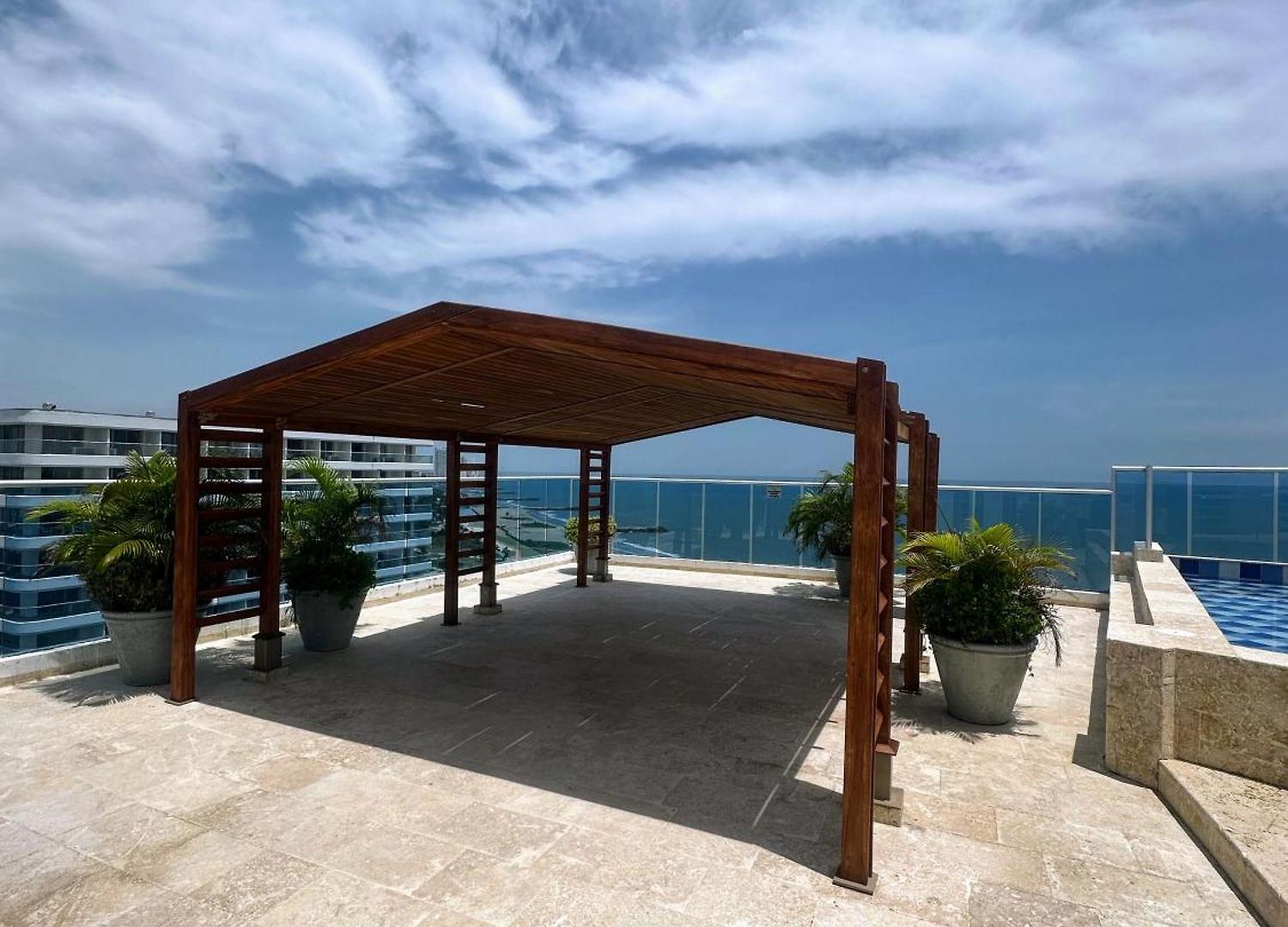 Penthouse Vista Panoramica Frontal Al Mar 450 Mts2 Apartamento Cartagena